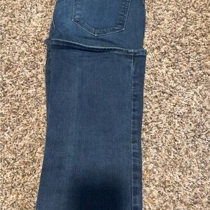 PAIGE Dark Blue Straight Leg Jeans